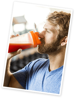 guy drinking shake